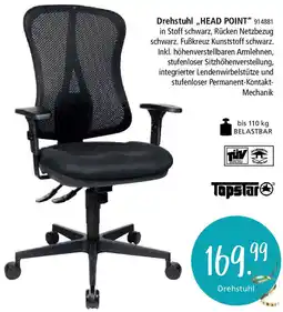 Zurbrüggen Topstar Drehstuhl ,,HEAD POINT" Angebot