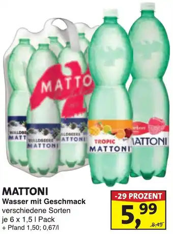 Lösch Depot MATTONI Wasser mit Geschmack Angebot
