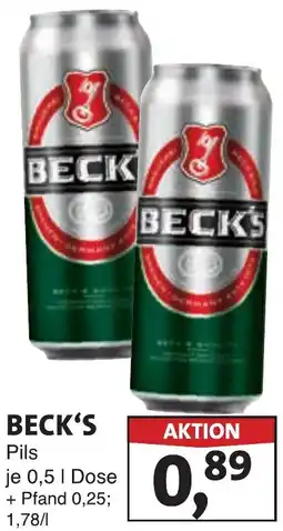 Lösch Depot BECK'S Pils Angebot