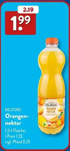 Aldi Süd RIO D'ORO Orangennektar Angebot