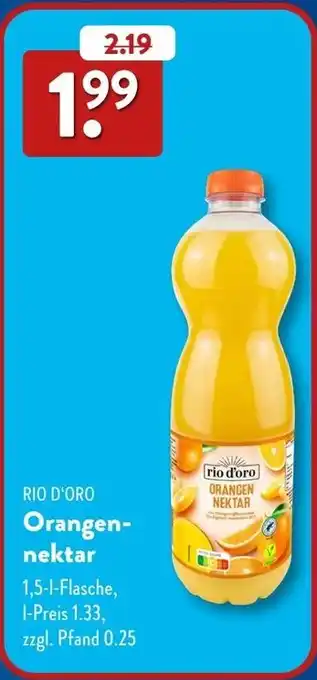 Aldi Süd RIO D'ORO Orangennektar Angebot