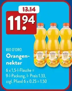 Aldi Süd RIO D'ORO Orangennektar Angebot