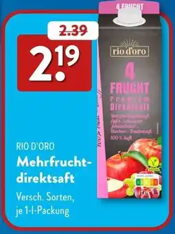 Aldi Süd RIO D'ORO Mehrfruchtdirektsaft Angebot