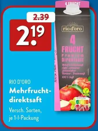 Aldi Süd RIO D'ORO Mehrfruchtdirektsaft Angebot
