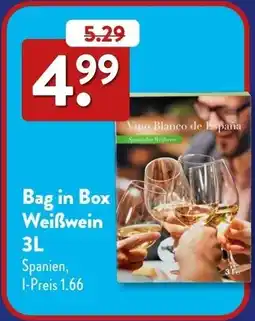 Aldi Süd Bag in Box Weißwein Angebot