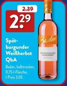 Aldi Süd Spätburgunder Weißherbst QbA Angebot