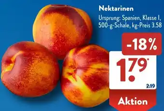 Aldi Süd Nektarinen Angebot