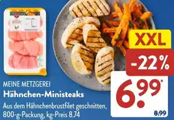 Aldi Süd MEINE METZGEREI Hähnchen-Ministeaks Angebot