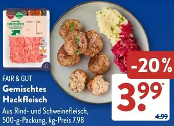 Aldi Süd FAIR & GUT Gemischtes Hackfleisch Angebot