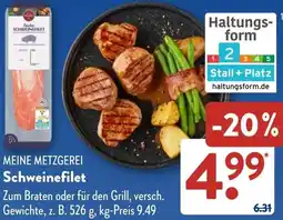 Aldi Süd MEINE METZGEREI Schweinefilet Angebot