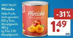 Aldi Süd SWEET VALLEY Pfirsiche Angebot