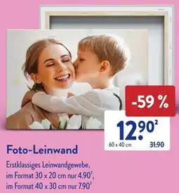 Aldi Süd Foto-Leinwand Angebot
