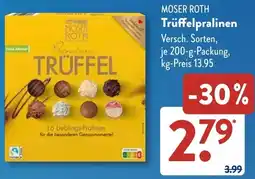 Aldi Süd MOSER ROTH Trüffelpralinen Angebot