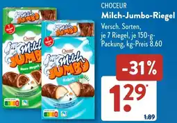 Aldi Süd CHOCEUR Milch-Jumbo-Riegel Angebot