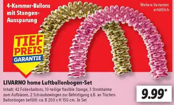 Lidl LIVARNO home Luftballonbogen-Set Angebot