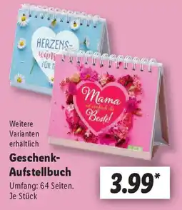 Lidl Geschenk- Aufstellbuch Angebot