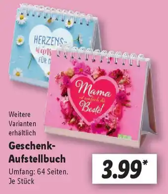 Lidl Geschenk- Aufstellbuch Angebot
