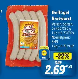 Lidl Geflügel Bratwurst Angebot