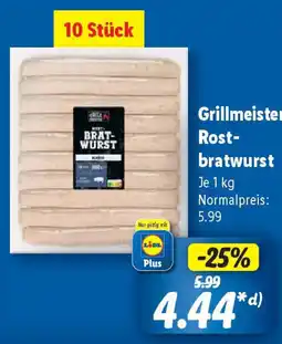 Lidl Grillmeister Rost- bratwurst Angebot