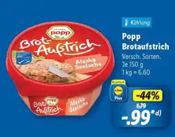 Lidl Popp Brotaufstrich Angebot