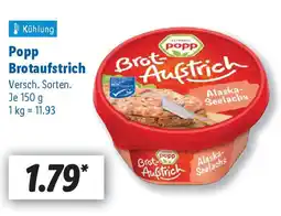 Lidl Popp Brotaufstrich Angebot