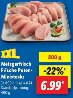 Lidl Metzgerfrisch Frische Puten- Ministeaks Angebot