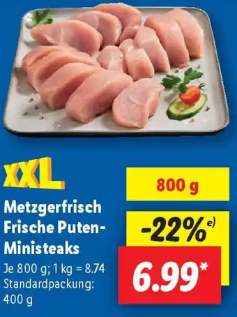 Lidl Metzgerfrisch Frische Puten- Ministeaks Angebot