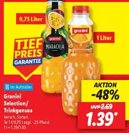 Lidl Granini Selection/ Trinkgenuss Angebot