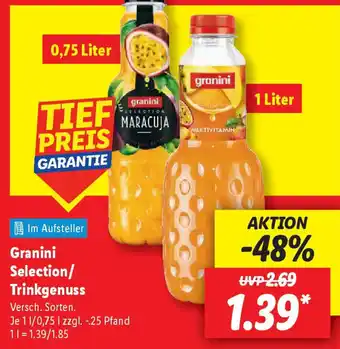 Lidl Granini Selection/ Trinkgenuss Angebot