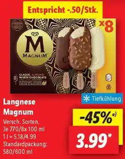 Lidl Langnese Magnum Angebot