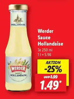 Lidl Werder Sauce Hollandaise Angebot