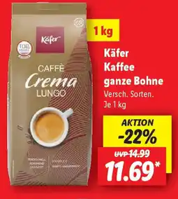 Lidl Käfer Kaffee ganze Bohne Angebot