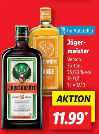 Lidl Jäger- meister Angebot