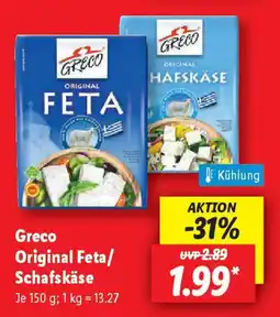 Lidl Greco Original Feta/ Schafskäse Angebot