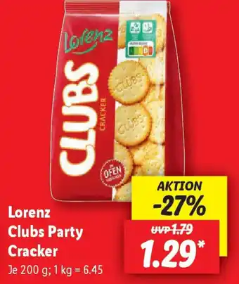 Lidl Lorenz Clubs Party Cracker Angebot