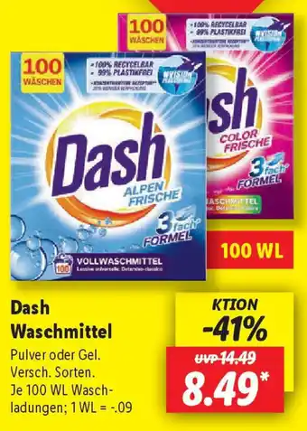 Lidl Dash Waschmittel Angebot
