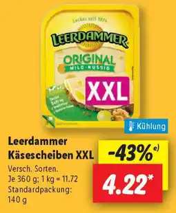 Lidl Leerdammer Käsescheiben XXL Angebot