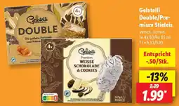 Lidl Gelatelli Double/Pre- mium Stieleis Angebot