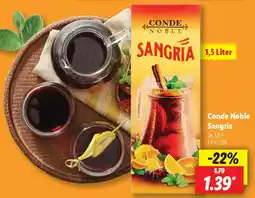 Lidl Conde Noble Sangria Angebot
