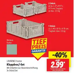 Lidl LIVARNO home Klappbox/-Set Angebot