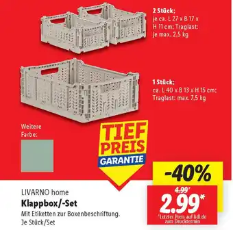 Lidl LIVARNO home Klappbox/-Set Angebot