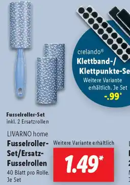 Lidl LIVARNO home Fusselroller- Set/Ersatz- Fusselrollen Angebot
