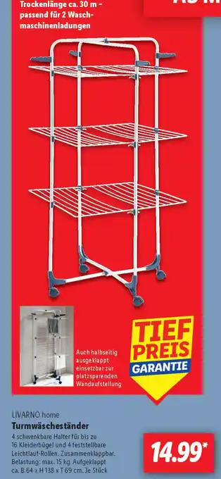 Lidl LIVARNO home Turmwäscheständer Angebot