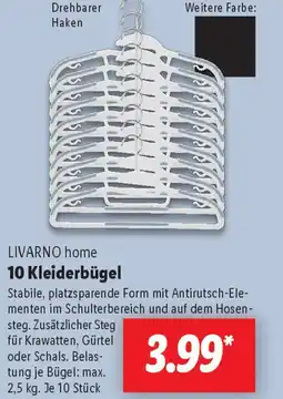 Lidl LIVARNO home 10 Kleiderbügel Angebot