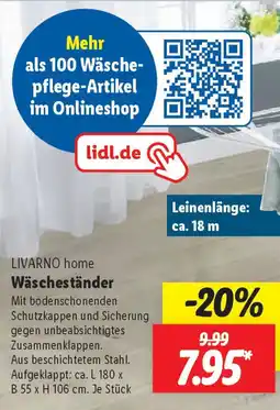 Lidl LIVARNO home Wäscheständer Angebot