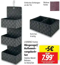 Lidl LIVARNO home Hängeregal/ Aufbewah- rungskorb- Set Angebot