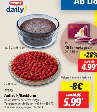 Lidl PYREX Auflauf-/Backform Angebot