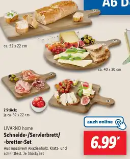 Lidl LIVARNO home Schneide-/Servierbrett/ -bretter-Set Angebot
