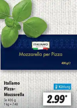 Lidl Italiamo Pizza- Mozzarella Angebot