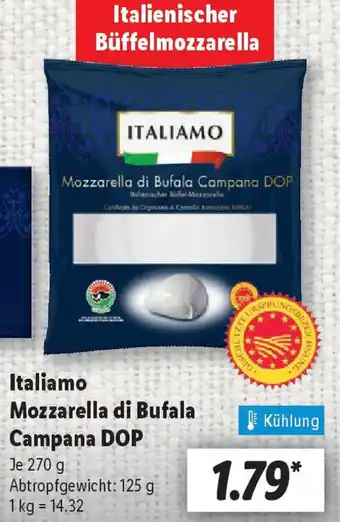 Lidl Italiamo Mozzarella di Bufala Campana DOP Angebot